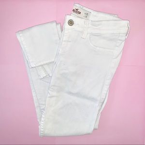Hollister Low Rise Super Skinny Jeans White
